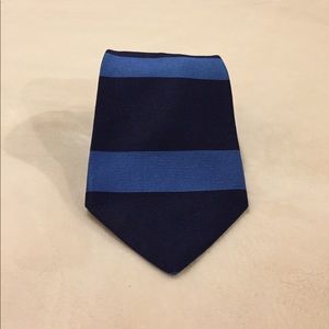 Black and blue, striped brooks brothers tie